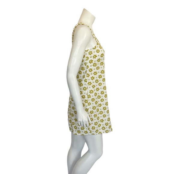 Billabong | Women's Green and White Floral Print Mini Dress | Size: M - Picture 6 of 9